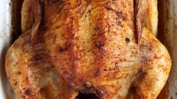 Perfect seasoning for oven-roasted whole chicken