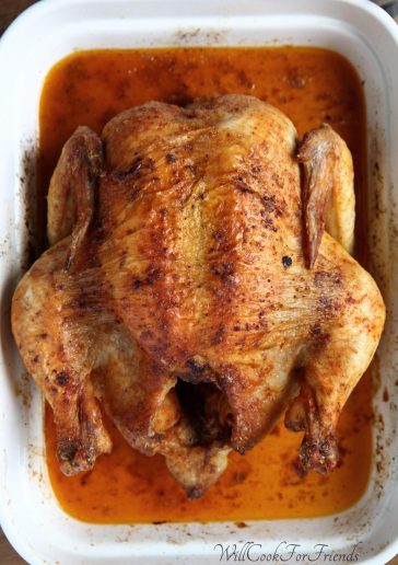 Perfect seasoning for oven-roasted whole chicken