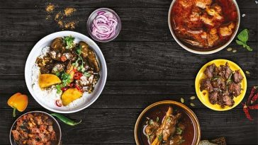 Indian-style vegetarian curries with authentic spices