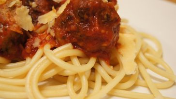 Homemade Italian meatballs with fresh herbs