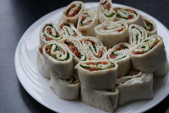 Quick and easy vegetarian wraps for lunch