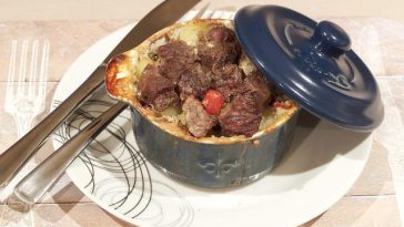 Slow-cooked beef stew with fresh herbs