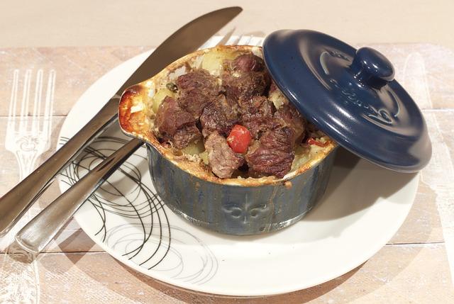Slow-cooked beef stew with fresh herbs